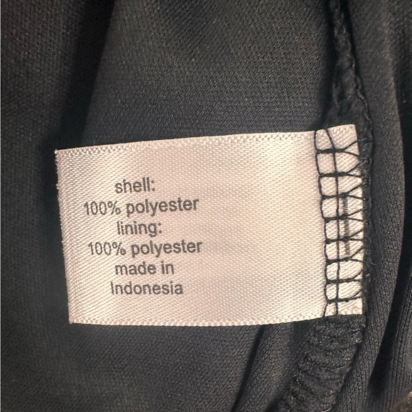 Lane Bryant 28 Black Floral Blouson Ruffle Neck Blouse Semi Sheer 3/4 Sl… - Picture 8 of 8